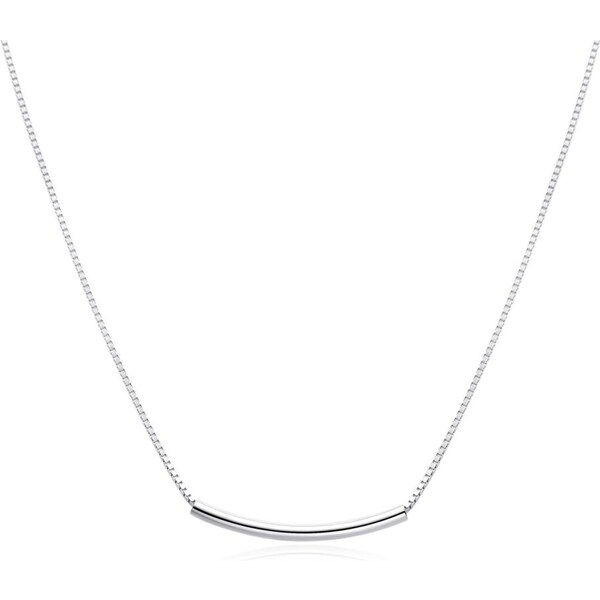 MOISS Minimalistický strieborný náhrdelník pre ženy N0001146 67196095