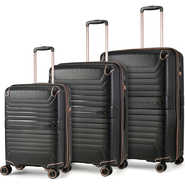 ROCK Sada cestovných kufrov Astrid TR-0291/3 PP - čierna 67280359