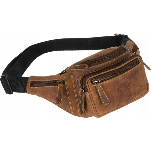 Always Wild Hnedá pánska kožená ľadvinka [DH] 2506-MH 43422608