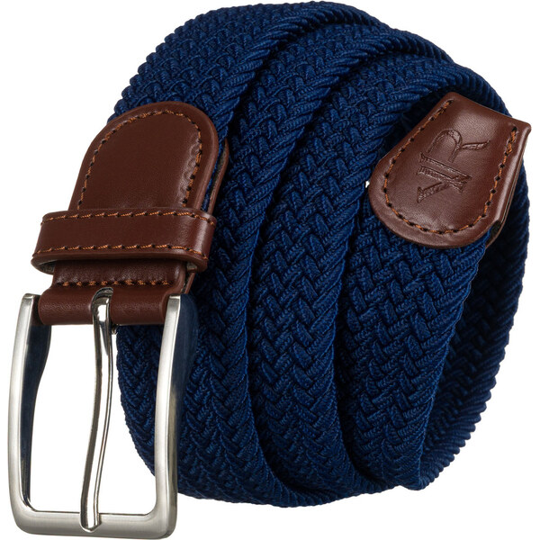 Tmavomodrý unisex pletený opasok – Rovicky 64507187