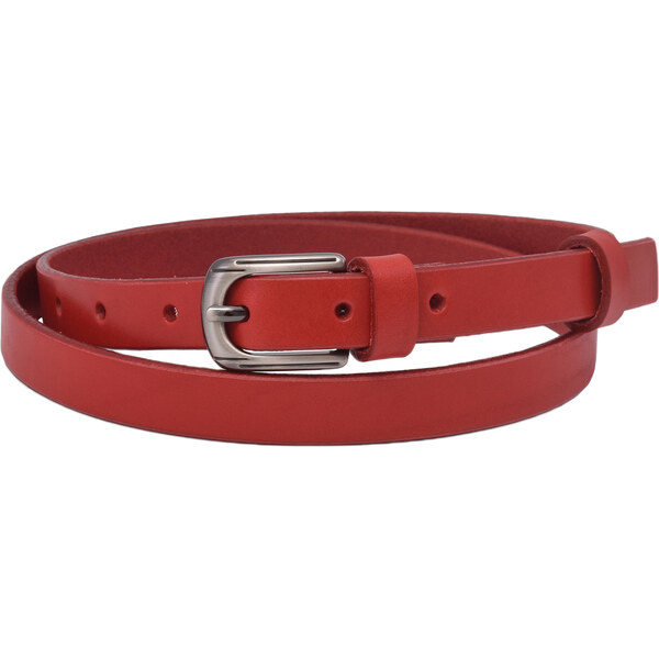 Mercucio Kožený dámsky opasok 722-20-25 červený pracka Berta 64507549