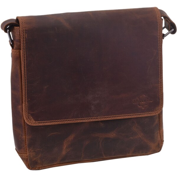 Mercucio Pánske kožené crossbody tmavohnedý hunter 250910 64524513