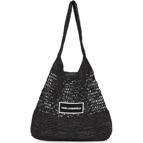 Karl Lagerfeld Plážová taška čierna / biela 63791545