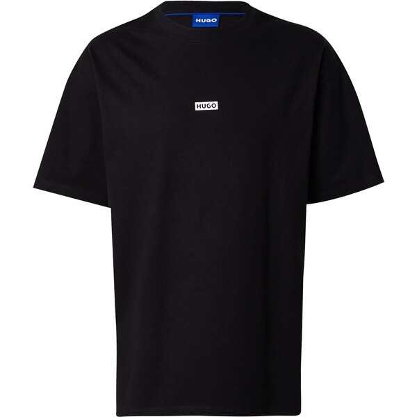 HUGO Tričko Nalono čierna / biela 65043432