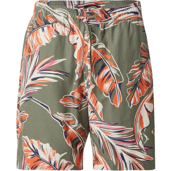 TOMMY HILFIGER Nohavice MERCER tmavomodrá / zelená / koralová / 64513352