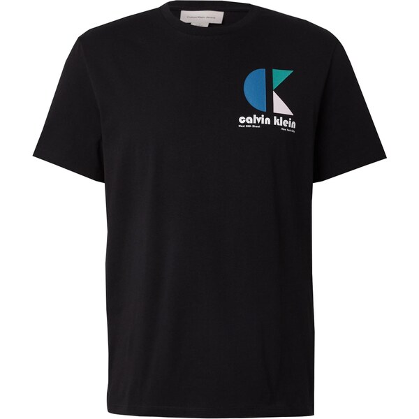 Calvin Klein Jeans Tričko zafírová / mätová / čierna / biela 64513444