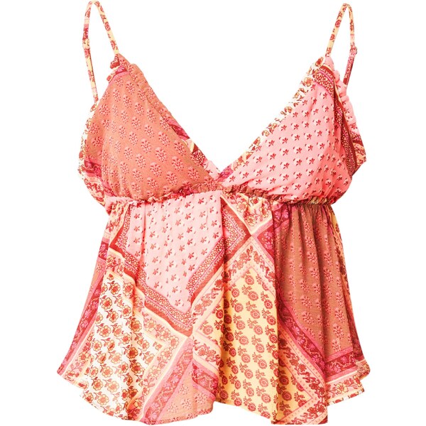 Free People Top žltá / ružová / červená / biela 64513430