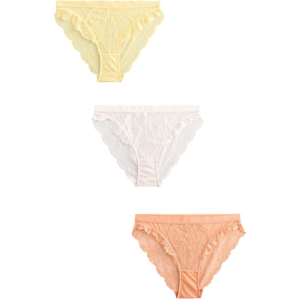 Next Nohavičky svetložltá / koralová / biela 64559234