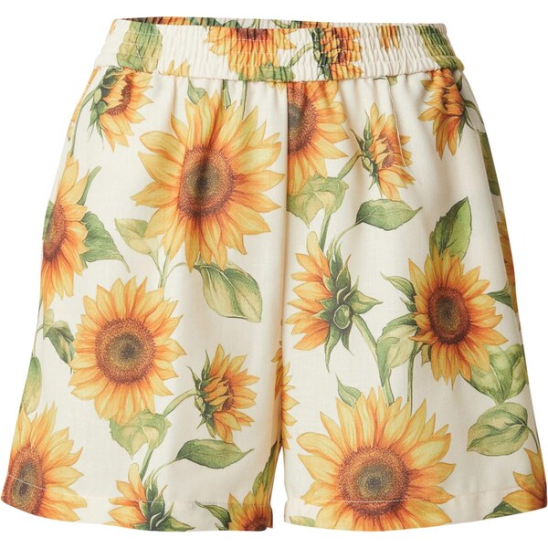 VERO MODA Nohavice VMBIRDIE citrónová / medová / olivová / biela 65884730