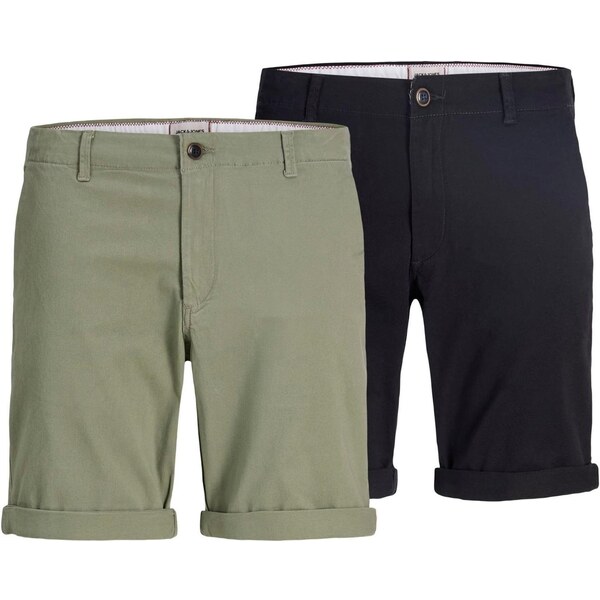 JACK & JONES Chino nohavice JPSTDave kaki / čierna 64528600
