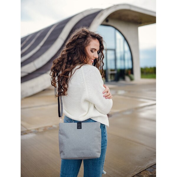 Vuch Dámska crossbody kabelka Mitch Light Grey 66589085