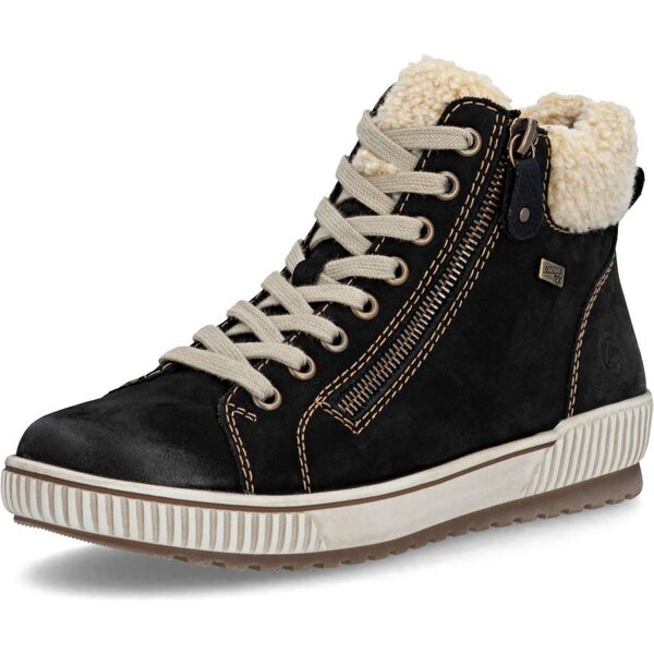 RIEKER Dámska členková obuv REMONTE D0770-03 čierna W5 64514022