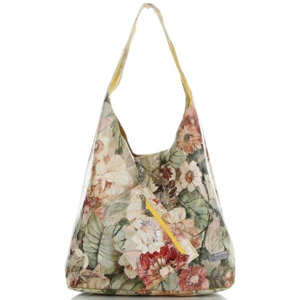 Kožené kabelka shopper bag Vittoria Gotti žltá VF9802 64514982