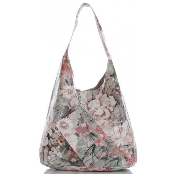 Kožené kabelka shopper bag Vittoria Gotti ružová VF9802 64514987