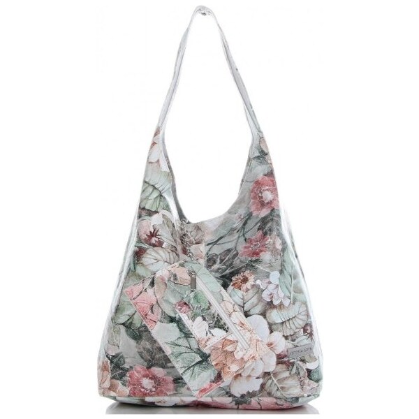 Kožené kabelka shopper bag Vittoria Gotti béžová VF9802 64514986