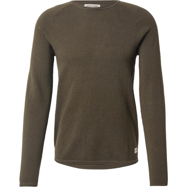 JACK & JONES Sveter JJEHill námornícka modrá / olivová / biela 15588551