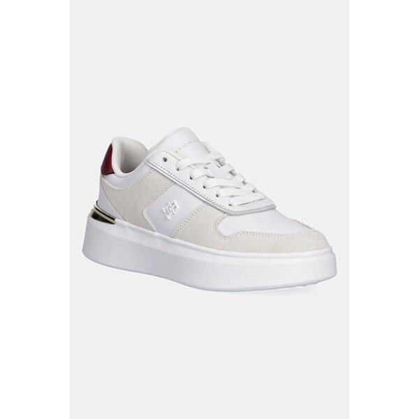 Kožené tenisky Tommy Hilfiger TH FASHION COURT MIX SNEAKER 64527766