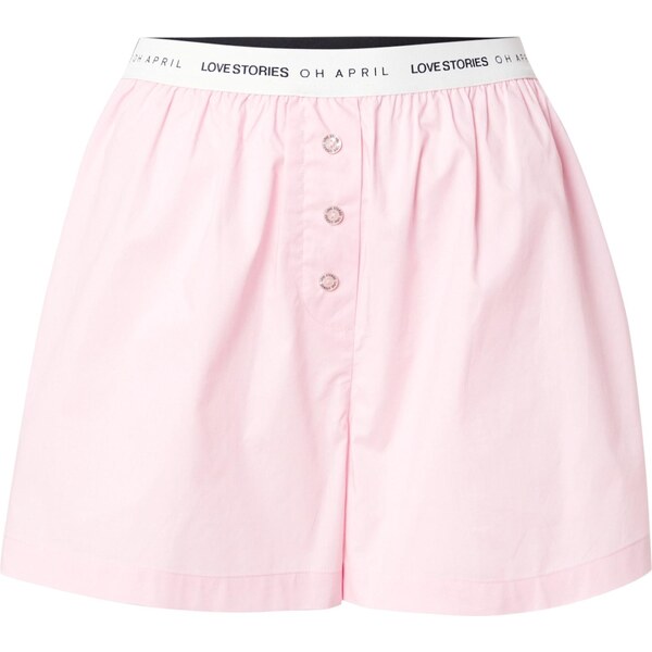 OH APRIL Nohavice OH APRIL x LOVE Stories - James ružová / čierna / 65881606