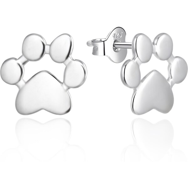 Agato Roztomilé strieborné náušnice Labky AGT-E197P 67123007