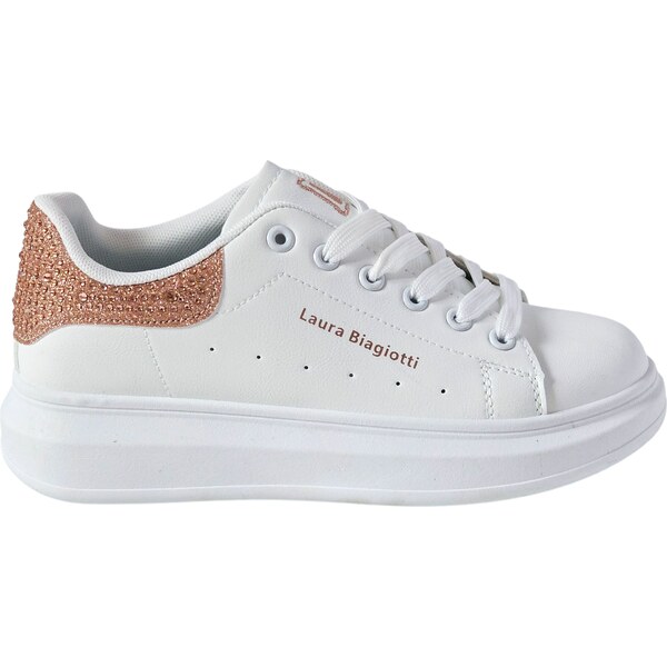 Biele tenisky Laura Biagiotti White Skin Shine 64522799
