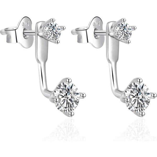 Agato Módne strieborné visiace náušnice AGT-E054PW 66594686