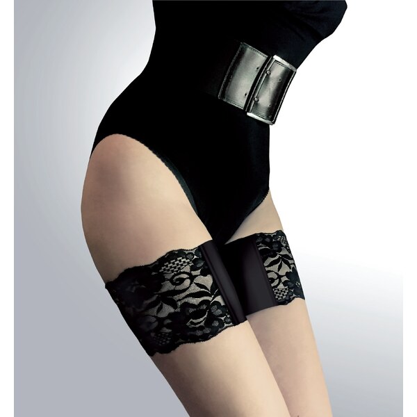 Protišmykové čipkované pásy na stehná OPASKI 01 Knittex 64601076