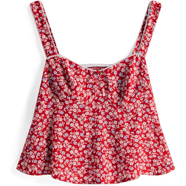 Tommy Jeans Top svetlomodrá / červená / biela 64529006