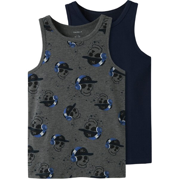 NAME IT Tielko NKMTANK modrá / námornícka modrá / tmavosivá / biela 65043433