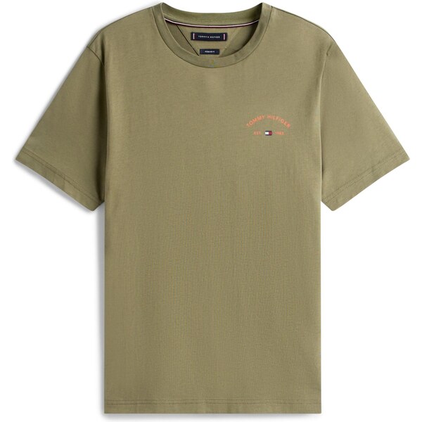 TOMMY HILFIGER Tričko HOTEL námornícka modrá / olivová / svetlozelená 64529009