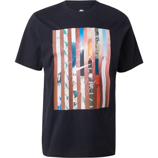 Nike Sportswear Tričko svetlomodrá / hrdzavo červená / čierna / 64529131