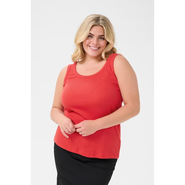 KAFFE CURVE Top KCCarina červená 65879886