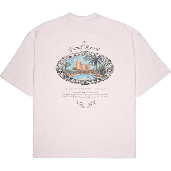 Prohibited Tričko Grand Pool nebesky modrá / svetlooranžová / rosé / 64528783