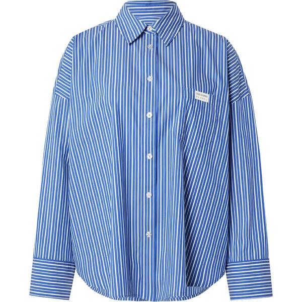 OH APRIL Blúzka OH APRIL x LOVE Stories - Hailey modrá / biela 65881608