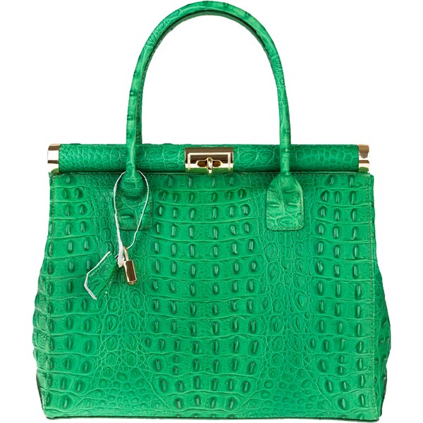 Zelená kožená talianska kabelka Laureta Verde Chiara Cocco NovaKabelka 64532284