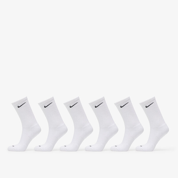 Nike Everyday Plus Cushioned Training Crew Socks 6-Pack White/ Black M 64540222