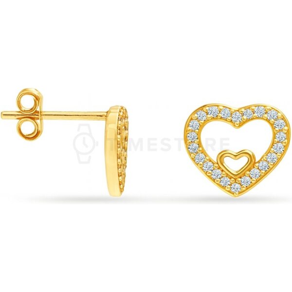 Puzetové náušnice, srdiečka TS-EA-0255 TS-EA-0255 64541826