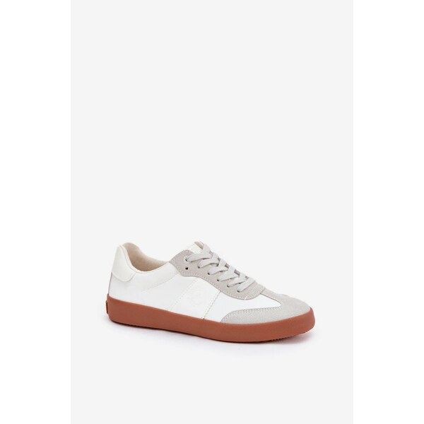 Big Star Shoes Dámske textilné tenisky Big Star - bielo-sivé 64541561