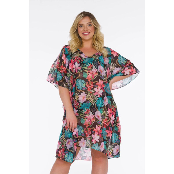 Dámske pareo 15 D83T- 43 black great - Self 64541580