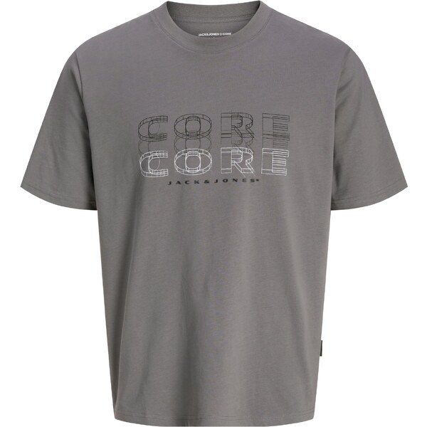 JACK & JONES Tričko JCOFUSION tmavosivá / čierna / biela 64547652