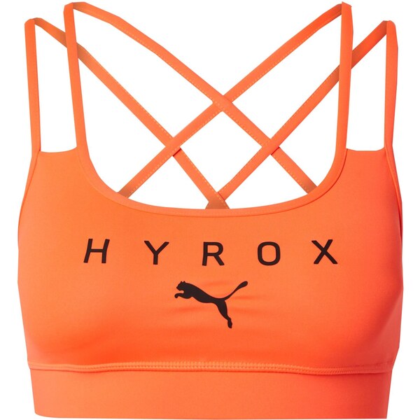PUMA Športová podprsenka Hyrox Move oranžovo červená / čierna 66142365