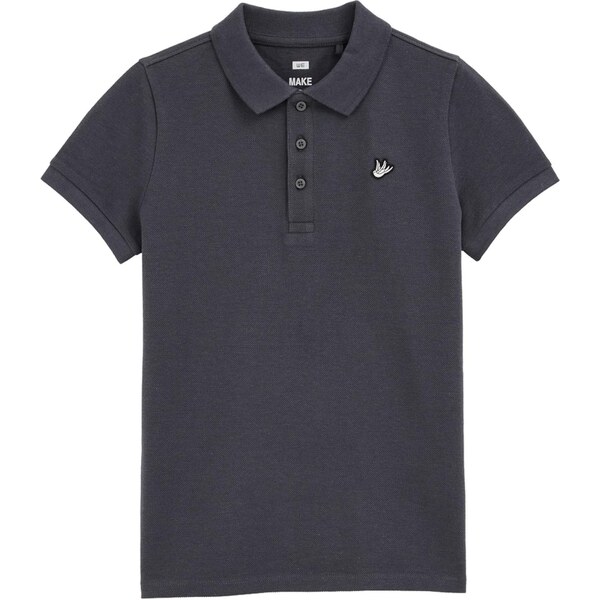 WE Fashion Tričko tmavosivá / čierna / biela 65882836