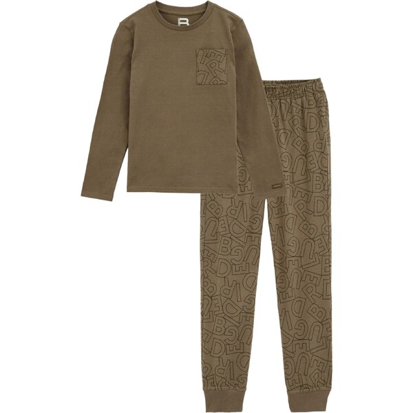 WE Fashion Pyžamo zelená / čierna 65175446