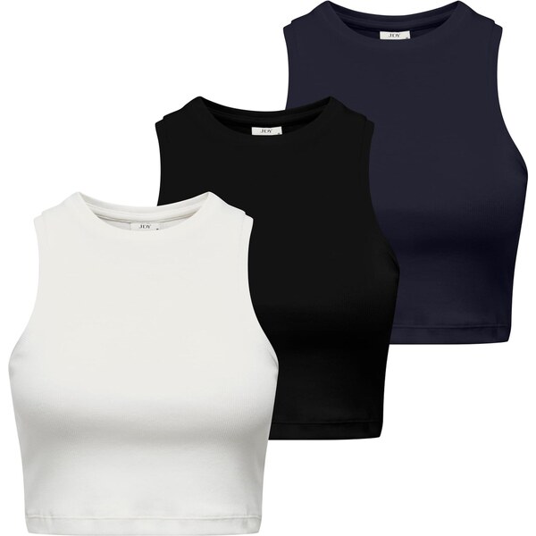 JDY Top JDYLUCKY tmavomodrá / čierna / biela 65658073