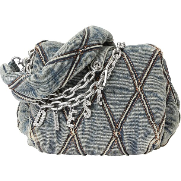 DIESEL Kabelka na rameno CHARM-D modrá denim 65436406