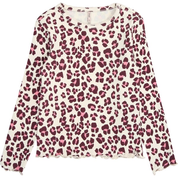 Only Mini Tričko KMGTRINNY krémová / ružová / burgundská 65658089