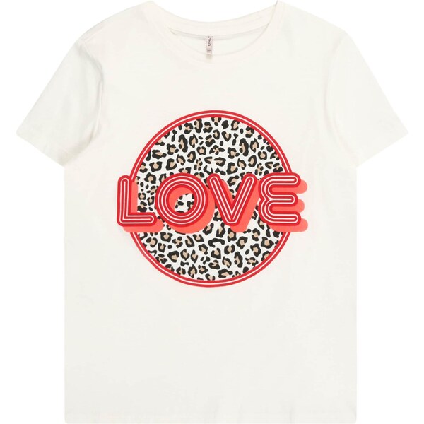 ONLY GIRLS Tričko KOGLANY-NINA krvavo červená / svetločervená / čierna 64548097