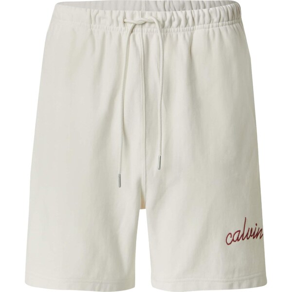 Calvin Klein Jeans Nohavice tmavočervená / šedobiela 64559443