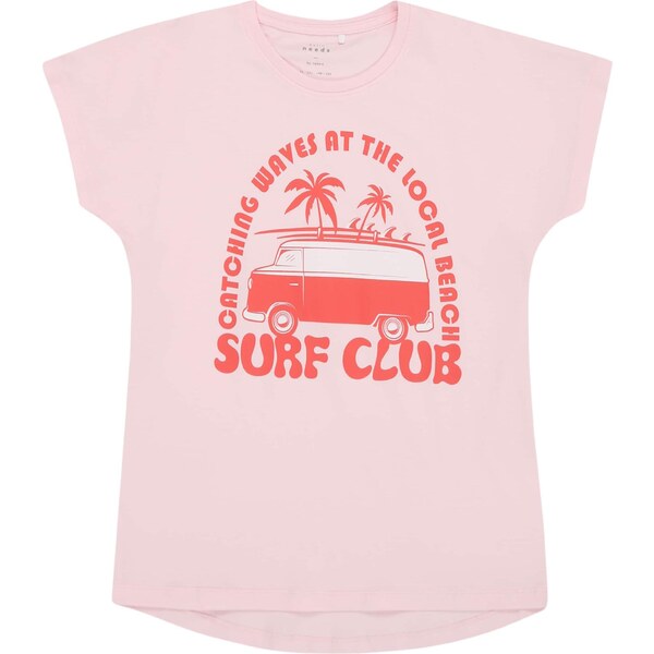 NAME IT Tričko NKFVIOLET tmavooranžová / ružová / biela 64548220