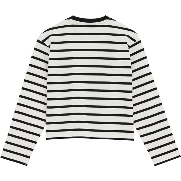 WE Fashion Tričko béžová / tmavomodrá / biela 65655992