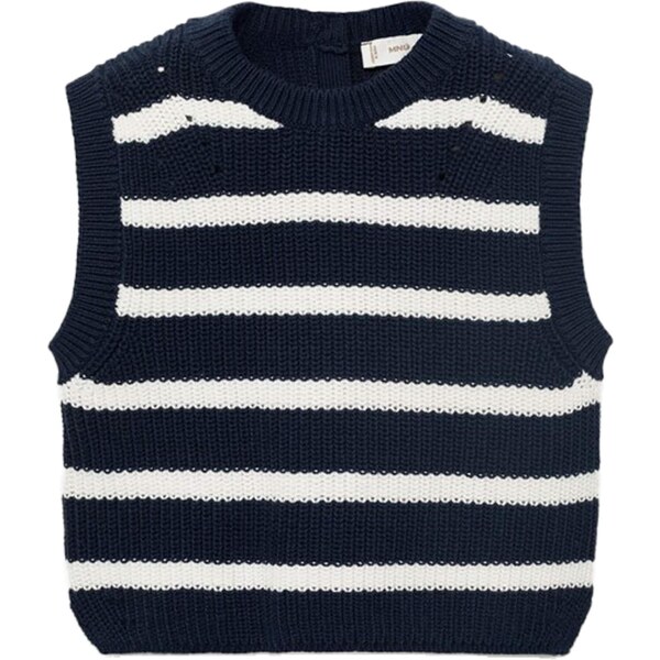 MANGO KIDS Vesta CHLOEB námornícka modrá / biela 65656101